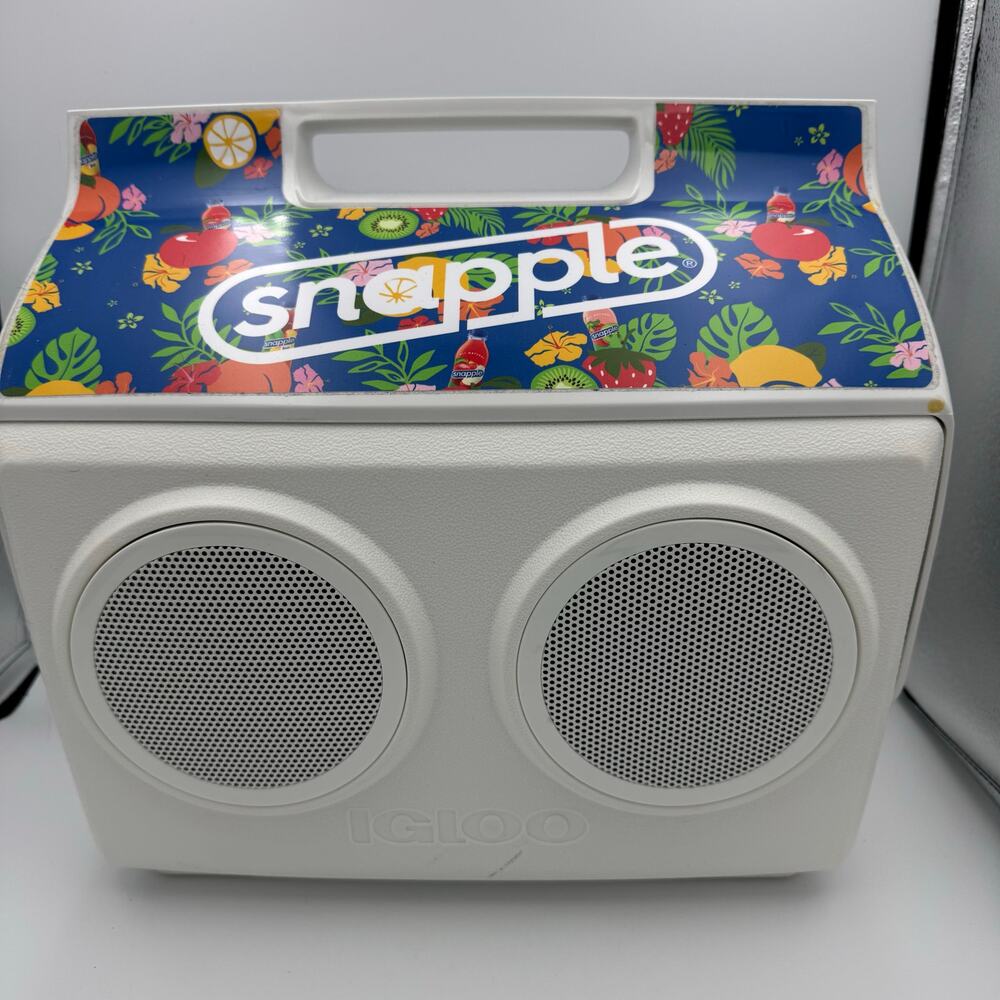 Igloo Snapple KoolTunes Bluetooth Speaker Cooler KOOLSYNC Enabled